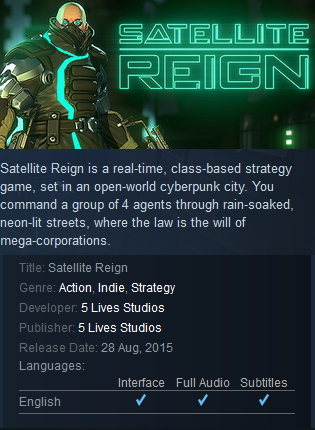 Satellite Reign Deluxe Edition Steam - Click Image to Close